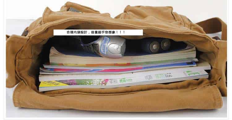 時尚休閒帆布包 帆布斜背包 斜挎男包 郵差包包 肩背斜挎男包 包蓋式男式側背包 學生包 帆布包