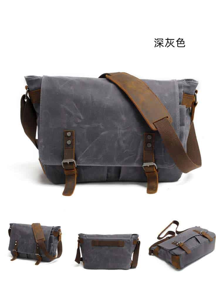 休閒帆布男包斜挎包 復古帆布包包 男士單肩包斜背包 側背包 帆布包包